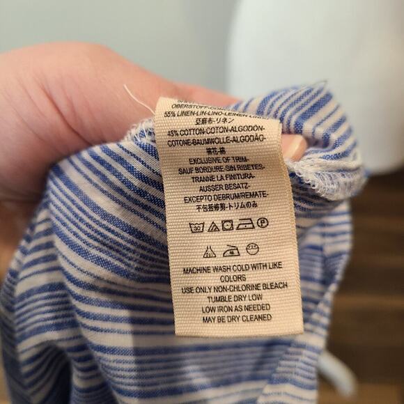 Free People Size Small Blue Hello There Beautiful Blouse - Picture 10 of 12